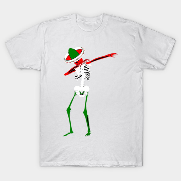 Cinco de Mayo Dab Skeleton T-Shirt-TOZ